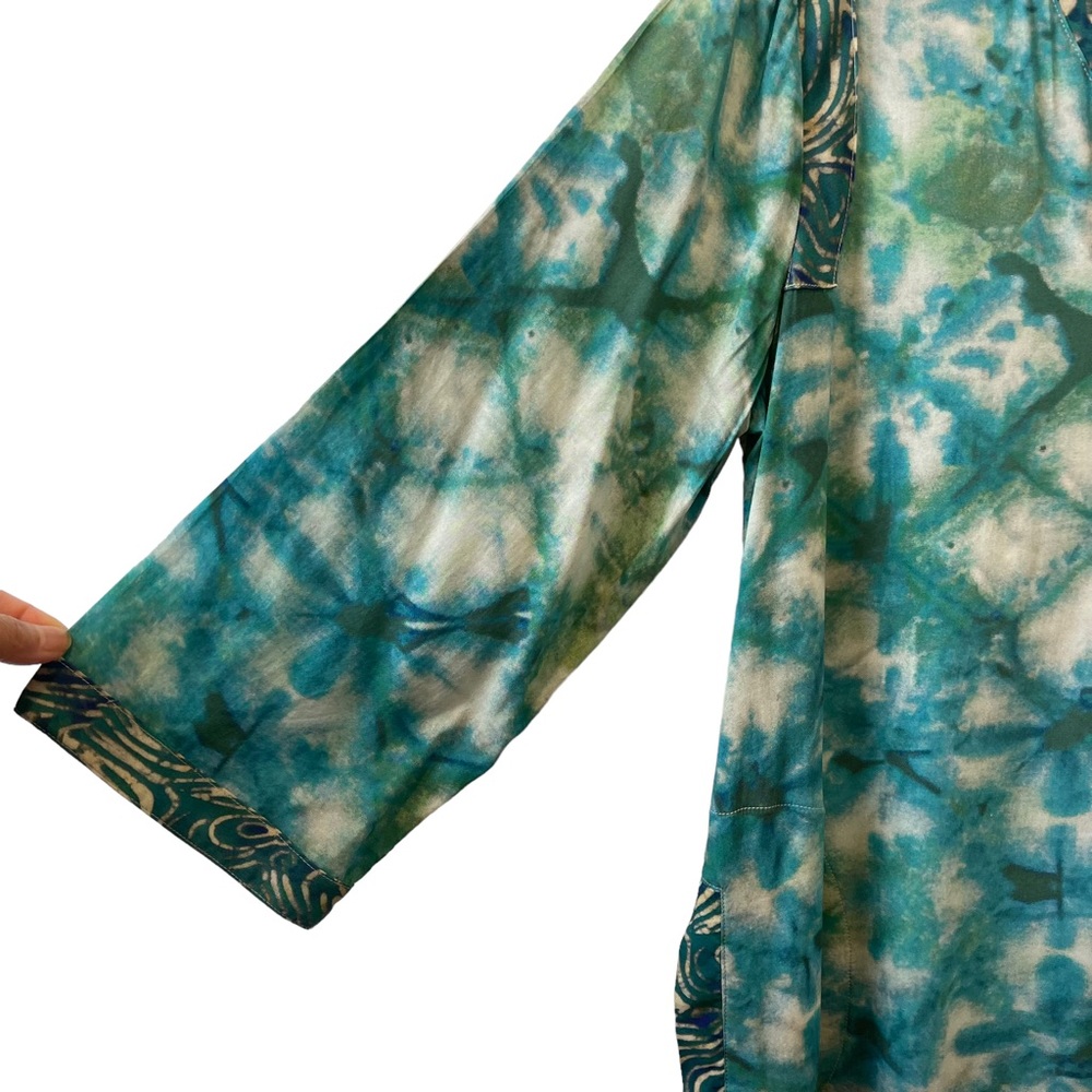 Soft Surrounding Tie Dye Tunic Midi Dress Sz. Medium - Picture 5 of 7